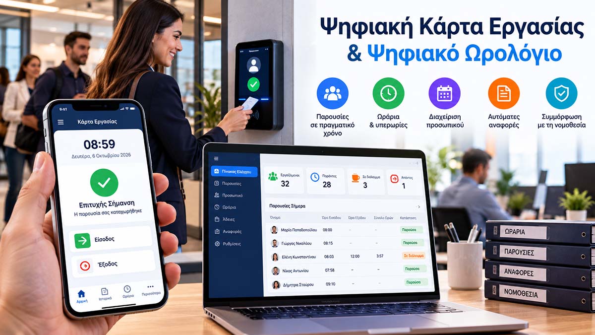 Ψηφιακή Κάρτα & Ψηφιακή Ωρομέτρηση